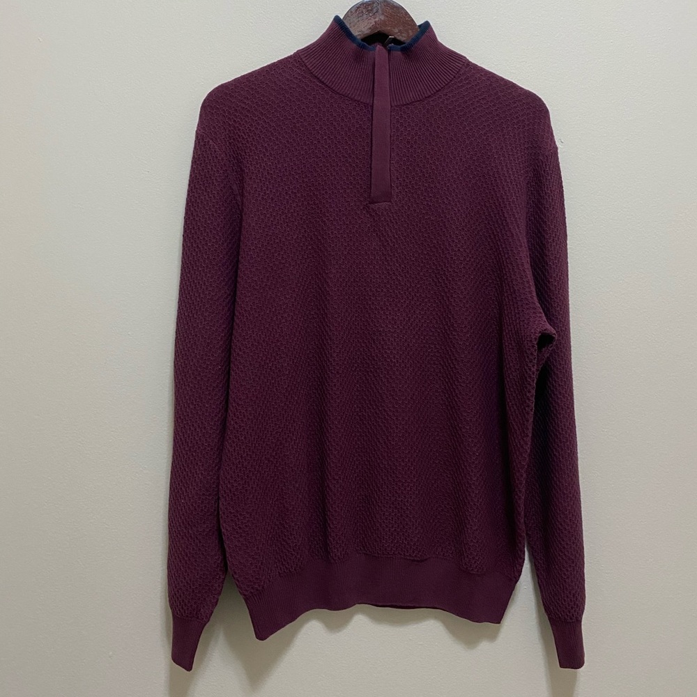 Perry Ellis 1/4 Sip Pullovers Sweater